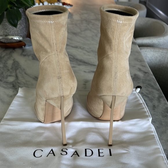 CASADEI Blade pointed-toe ankle boots size 37 1/2 - Picture 4 of 10